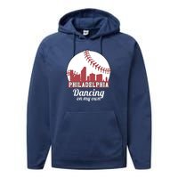 Phillies Philly Dancing On My Own Philadelphia Baseball Performance Fleece Hoodie