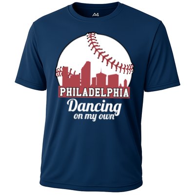 Phillies Philly Dancing On My Own Philadelphia Baseball Cooling Performance Crew T-Shirt