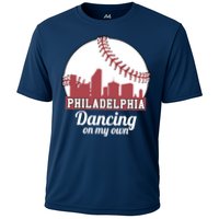 Phillies Philly Dancing On My Own Philadelphia Baseball Cooling Performance Crew T-Shirt