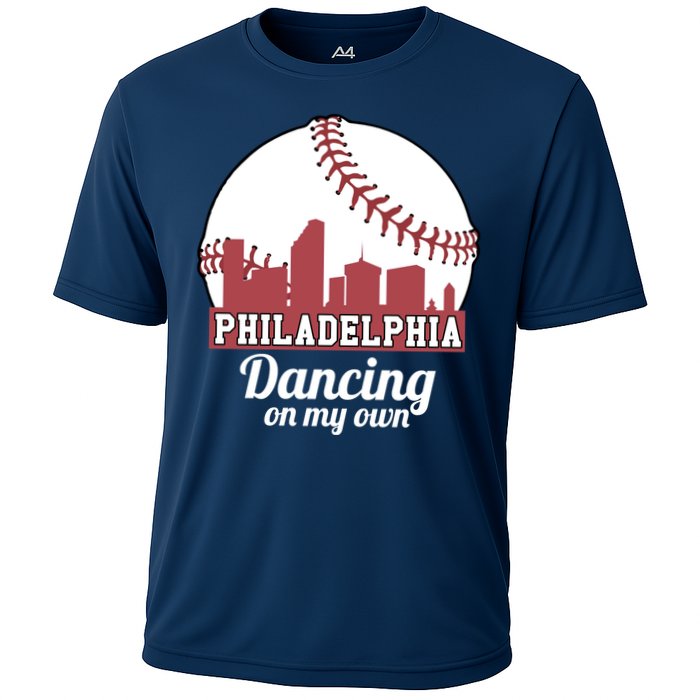 Phillies Philly Dancing On My Own Philadelphia Baseball Cooling Performance Crew T-Shirt