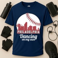 Phillies Philly Dancing On My Own Philadelphia Baseball Cooling Performance Crew T-Shirt