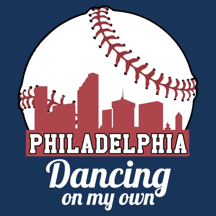 Phillies Philly Dancing On My Own Philadelphia Baseball Cooling Performance Crew T-Shirt