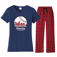 Phillies Philly Dancing On My Own Philadelphia Baseball Women's Flannel Pajama Set