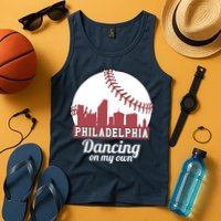 Phillies Philly Dancing On My Own Philadelphia Baseball Tank Top
