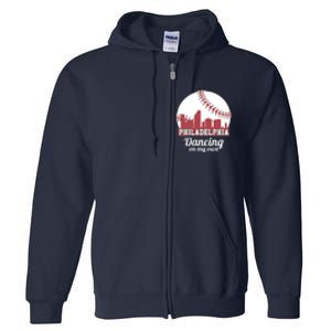 Phillies Philly Dancing On My Own Philadelphia Baseball Full Zip Hoodie