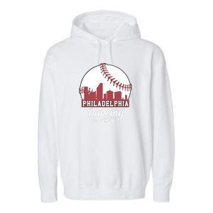 Phillies Philly Dancing On My Own Philadelphia Baseball Garment-Dyed Fleece Hoodie