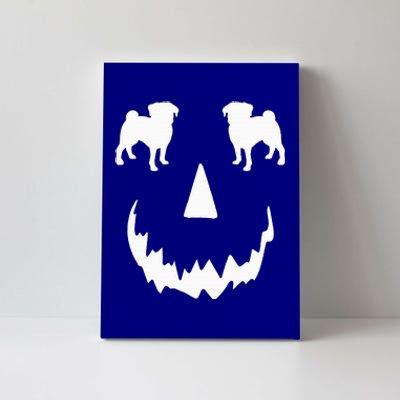 Pumpkin Pug Dog Halloween Canvas