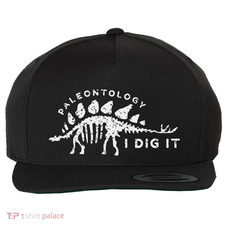 Paleontology Paleontologist Dino Fossil Hunter Wool Snapback Cap