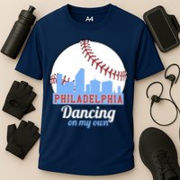 Phillies Philly Dancing On My Own Philadelphia Baseball Cooling Performance Crew T-Shirt