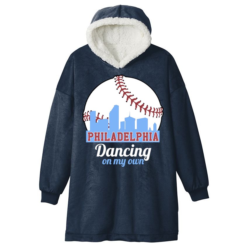 Phillies Philly Dancing On My Own Philadelphia Baseball Hooded Wearable Blanket