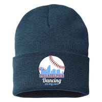Phillies Philly Dancing On My Own Philadelphia Baseball Sustainable Knit Beanie