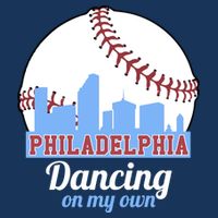 Phillies Philly Dancing On My Own Philadelphia Baseball Women's Crop Top Tee