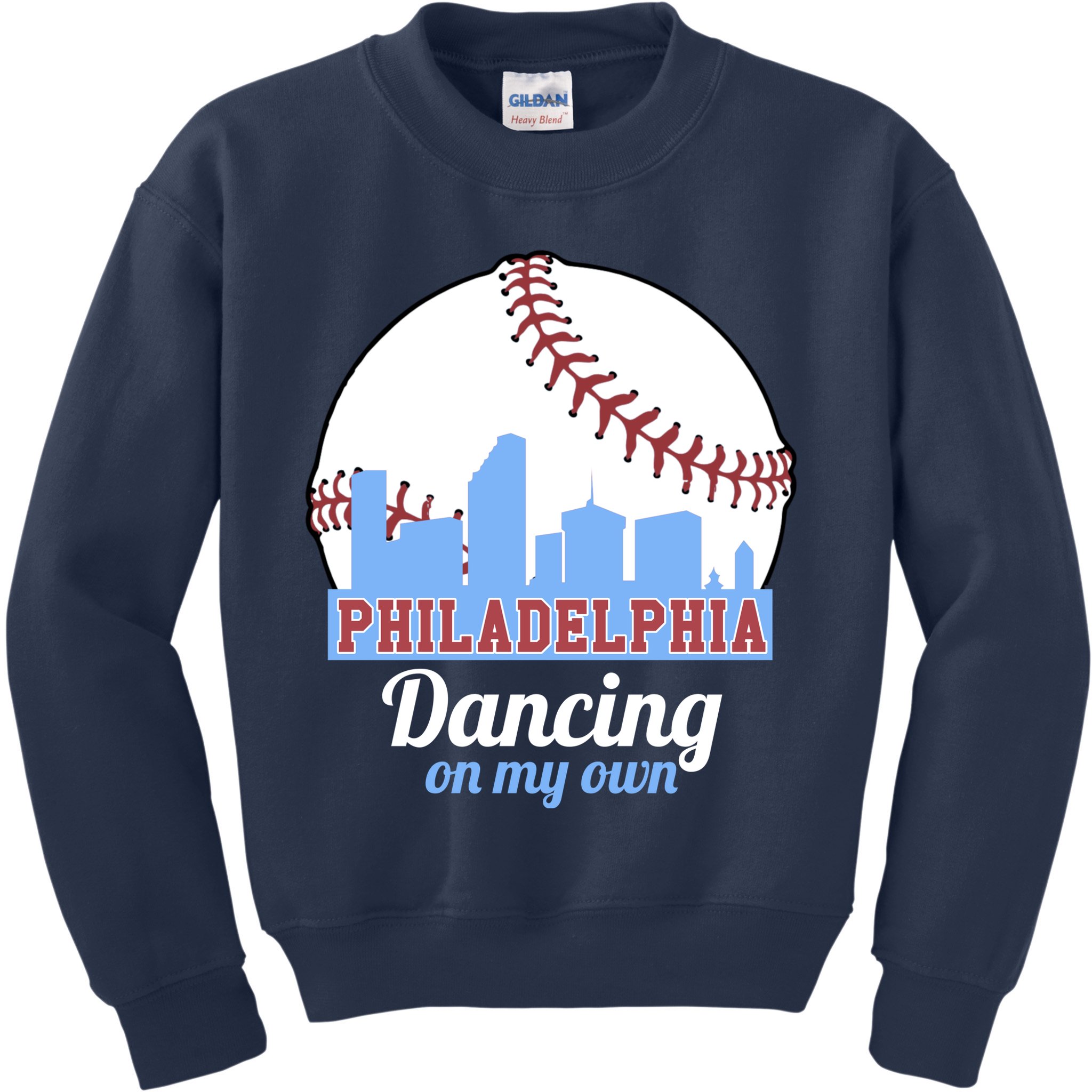 Phillies Philly Dancing On My Own Philadelphia Baseball Kids Sweatshirt