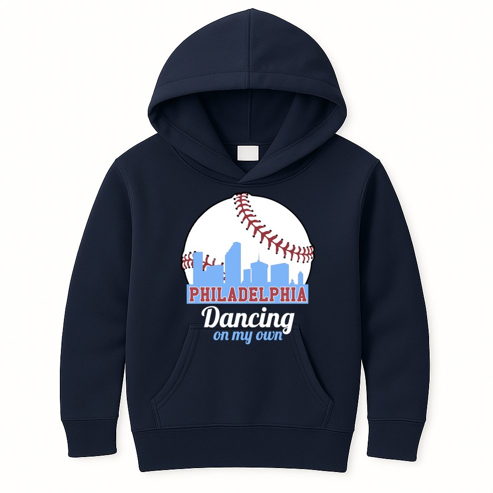 Phillies Philly Dancing On My Own Philadelphia Baseball Kids Hoodie