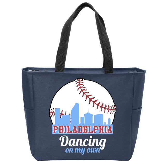 Phillies Philly Dancing On My Own Philadelphia Baseball Zip Tote Bag