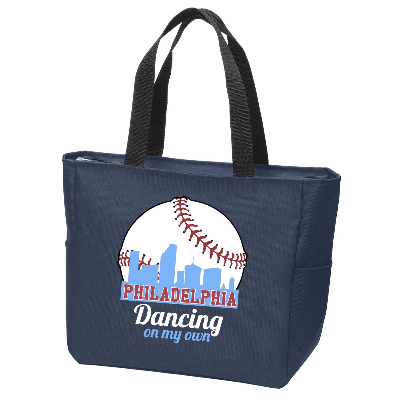 Phillies Philly Dancing On My Own Philadelphia Baseball Zip Tote Bag