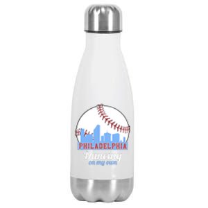 Phillies Philly Dancing On My Own Philadelphia Baseball Stainless Steel Insulated Water Bottle