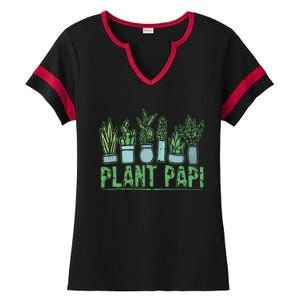 Plant Papi Daddy Father Gardener Gardening Fathers Day Ladies Halftime Notch Neck Tee