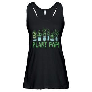 Plant Papi Daddy Father Gardener Gardening Fathers Day Ladies Essential Flowy Tank