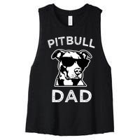 Proud Pitbull Dads Dog Dad Funny Hoodie Sweater Women's Racerback Cropped Tank