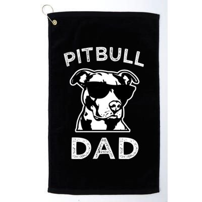 Proud Pitbull Dads Dog Dad Funny Hoodie Sweater Golf Towel