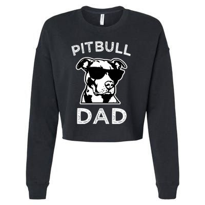 Proud Pitbull Dads Dog Dad Funny Hoodie Sweater Cropped Pullover Crew