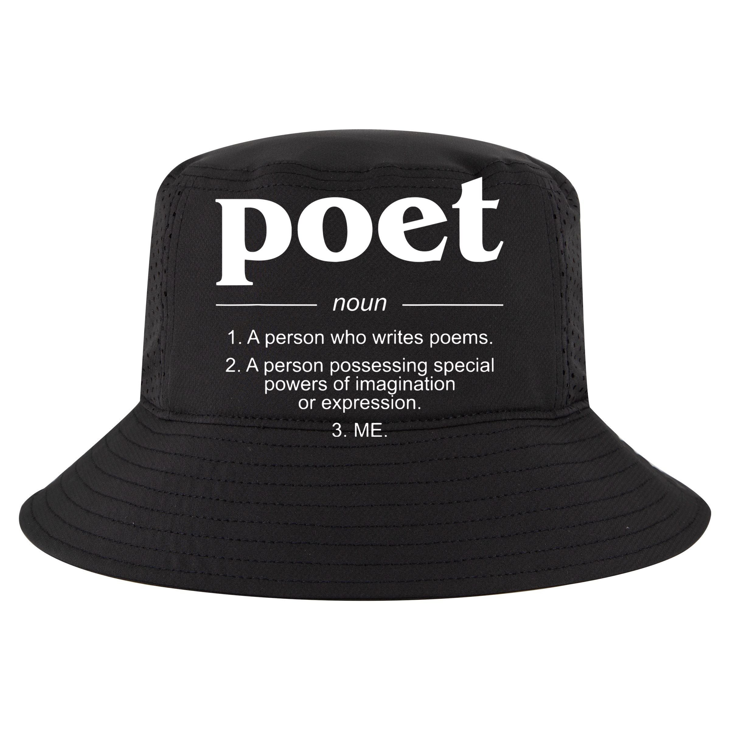 Poet Poet Definition Sustainable Bucket Hat