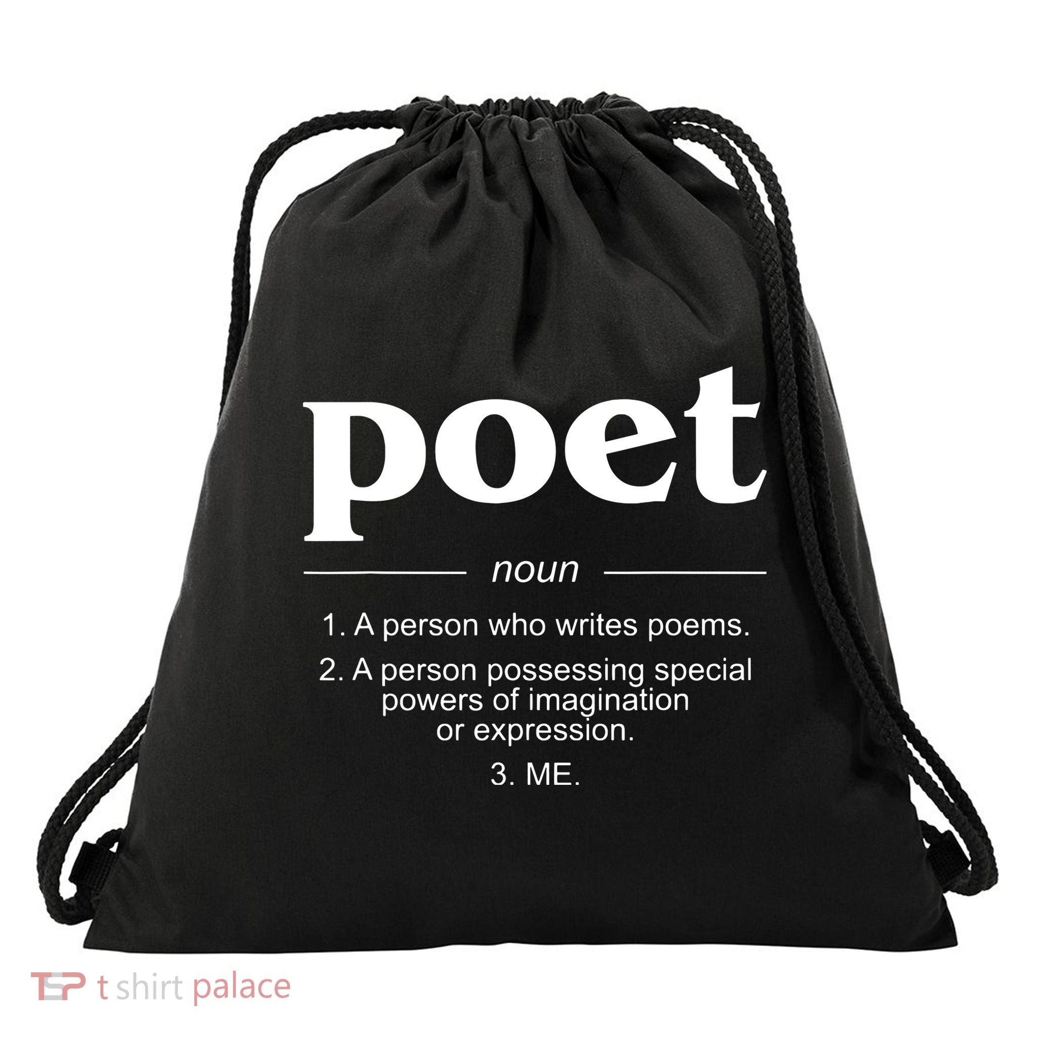 Poet Poet Definition Drawstring Bag