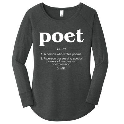 Poet Poet Definition Women's Perfect Tri Tunic Long Sleeve Shirt