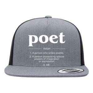 Poet Poet Definition Flat Bill Trucker Hat