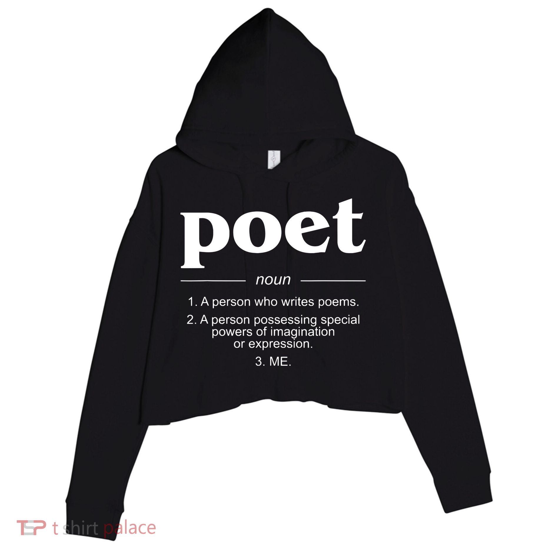 Poet Poet Definition Crop Fleece Hoodie