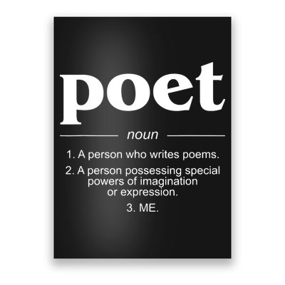 Poet Poet Definition Poster