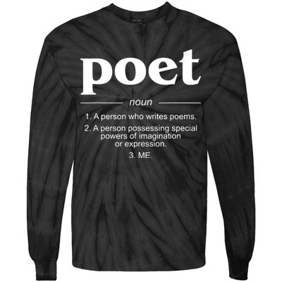Poet Poet Definition Tie-Dye Long Sleeve Shirt