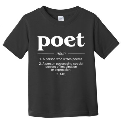 Poet Poet Definition Toddler T-Shirt