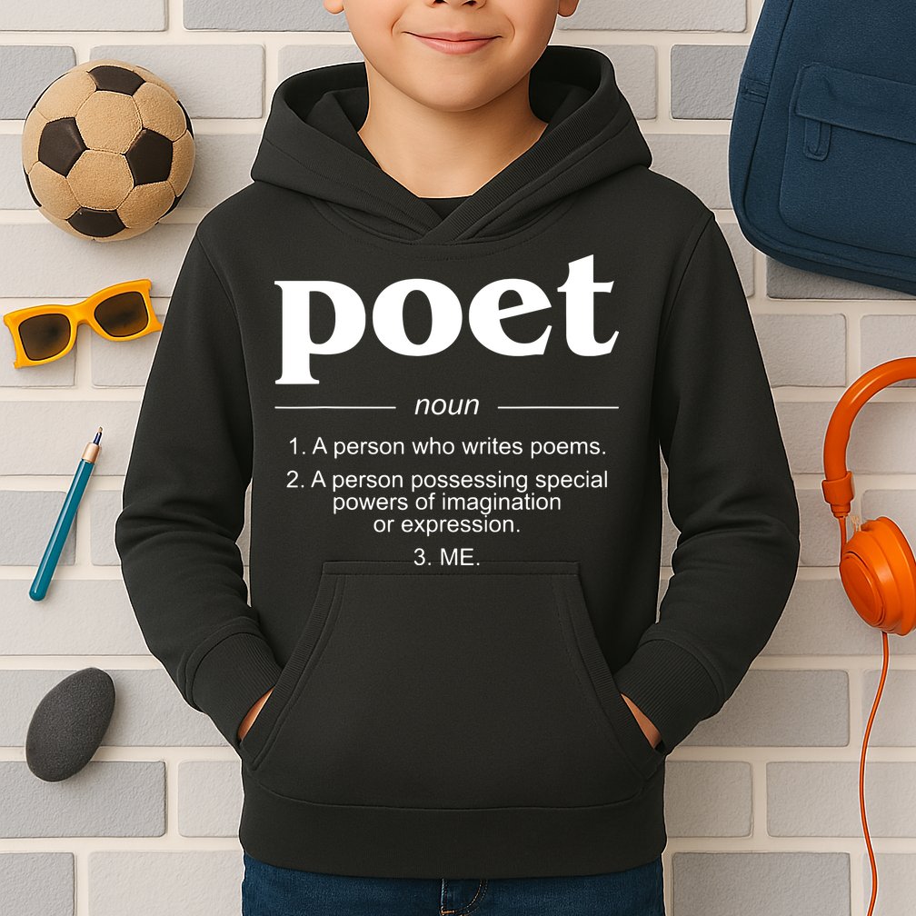 Poet Poet Definition Kids Hoodie