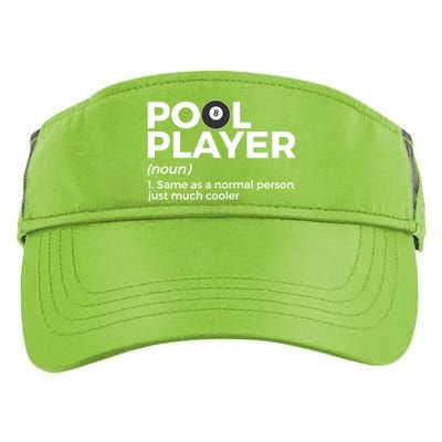 Pool Player Definition Funny Billiards Gift Adult Drive Performance Visor