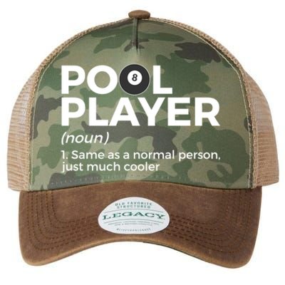 Pool Player Definition Funny Billiards Gift Legacy Tie Dye Trucker Hat