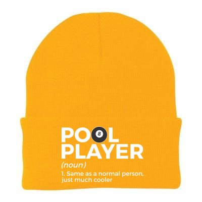 Pool Player Definition Funny Billiards Gift Knit Cap Winter Beanie