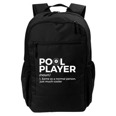 Pool Player Definition Funny Billiards Gift Daily Commute Backpack