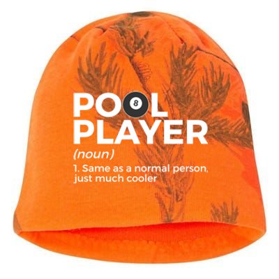 Pool Player Definition Funny Billiards Gift Kati - Camo Knit Beanie