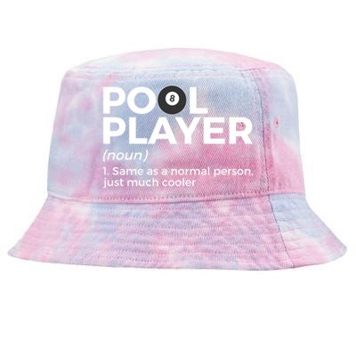 Pool Player Definition Funny Billiards Gift Tie-Dyed Bucket Hat