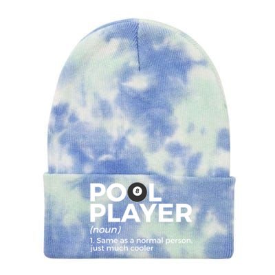 Pool Player Definition Funny Billiards Gift Tie Dye 12in Knit Beanie