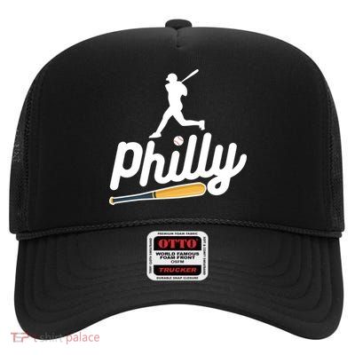 Phillies Philly Dancing On My Own Philadelphia Baseball High Crown Mesh Back Trucker Hat