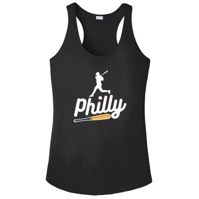 Phillies Philly Dancing On My Own Philadelphia Baseball Ladies PosiCharge Competitor Racerback Tank