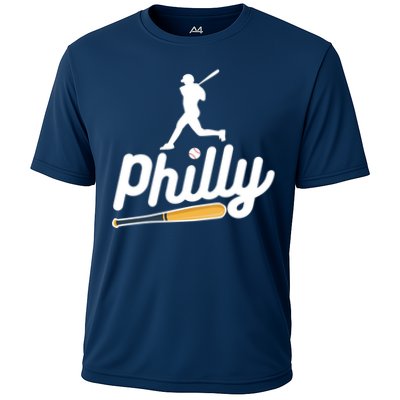 Phillies Philly Dancing On My Own Philadelphia Baseball Cooling Performance Crew T-Shirt