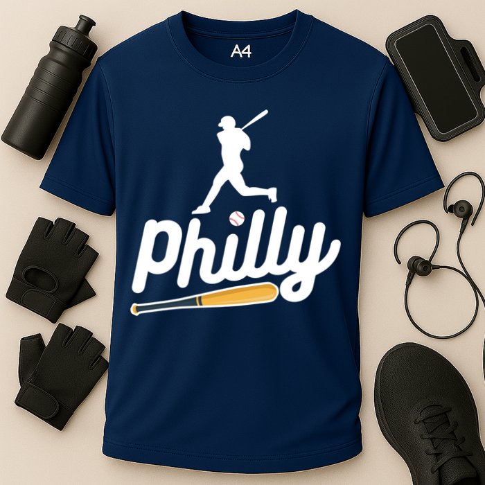 Phillies Philly Dancing On My Own Philadelphia Baseball Cooling Performance Crew T-Shirt