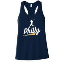 Phillies Philly Dancing On My Own Philadelphia Baseball Women's Racerback Tank