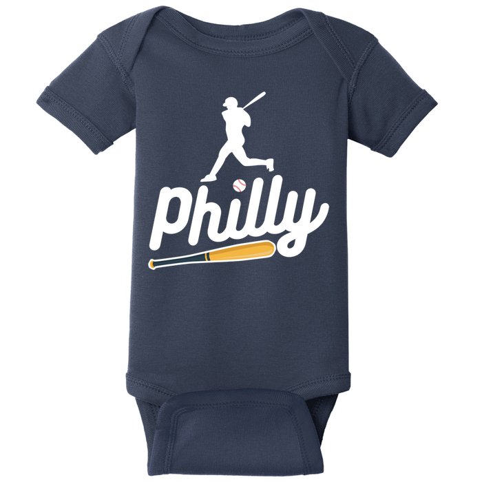 Phillies Philly Dancing On My Own Philadelphia Baseball Baby Bodysuit