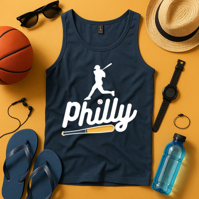 Phillies Philly Dancing On My Own Philadelphia Baseball Tank Top