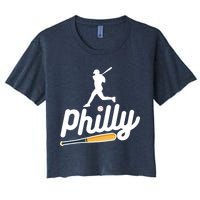 Phillies Philly Dancing On My Own Philadelphia Baseball Women's Crop Top Tee